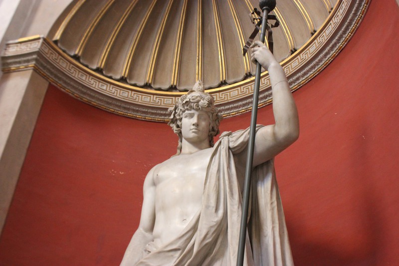 Statue of Antinous in the round room