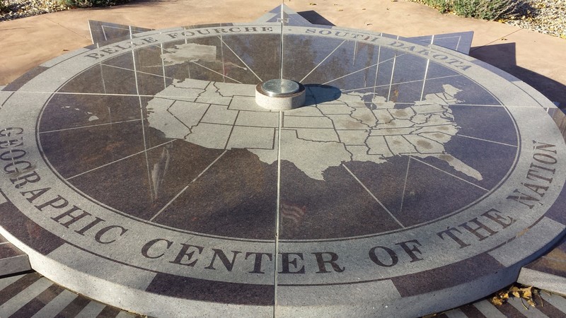 The geographic center of the USA is in Belle Fourche, SD