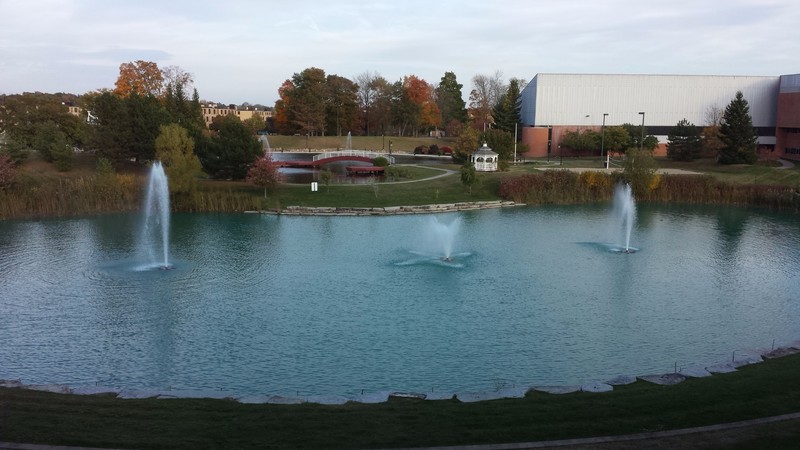 Nice view of campus at Eastern Michigan