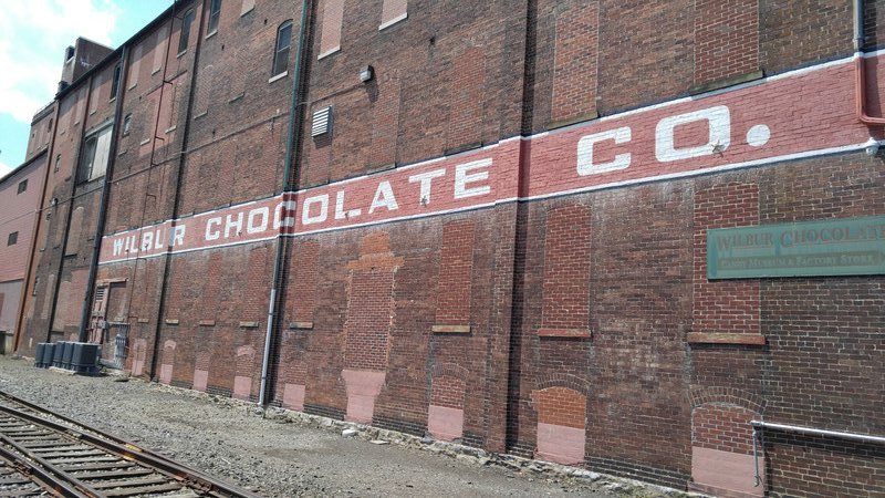 The old Wilbur Chocolate Factory in Lititz, PA