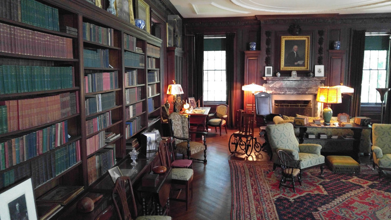FDR's personal library - note the wheelchair