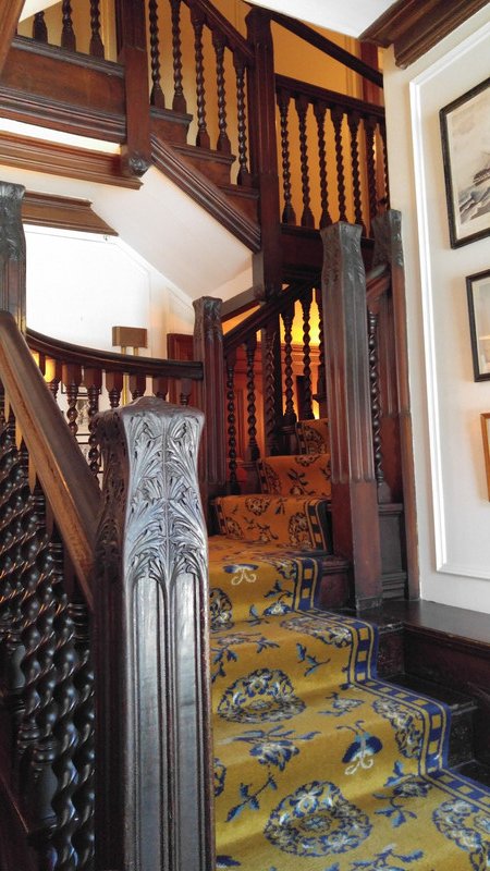 Staircase at the FDR home