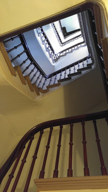 Staircase to the top of the tower at Lindenwald
