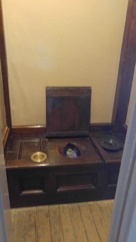 Indoor toilet with running water, ca. 1850 at Lindenwald