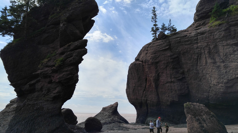 The landscape at the Hopewell Rocks is unreal