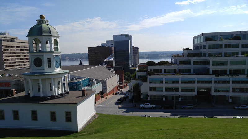 View of downtown Halifax and the harbor from the Citadel