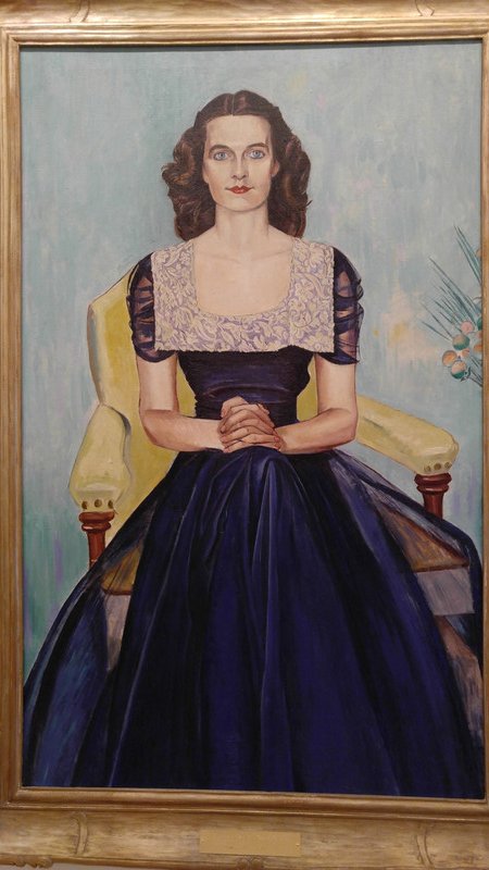 "Portrait of Mrs. Paul Martin" by Wyndham Lewis, 1945