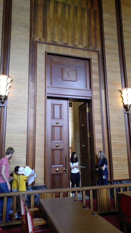 Massive art deco doors of the Canadian Court of Appeals
