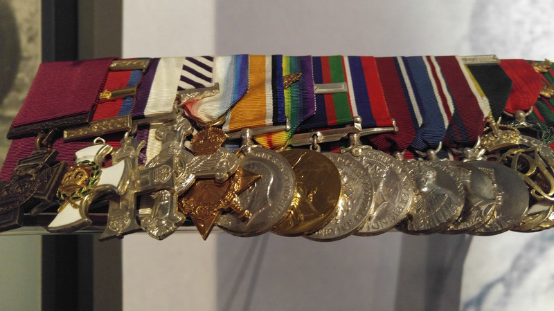 The medals of Billy Bishop, one of Canada's most decorated WWI flying aces