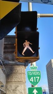 An odd street-crossing sign - Ottawa