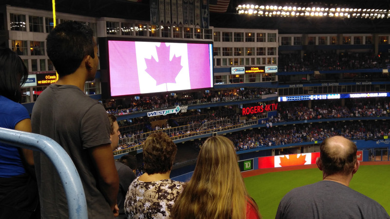 They got to sing "O Canada" before the game!