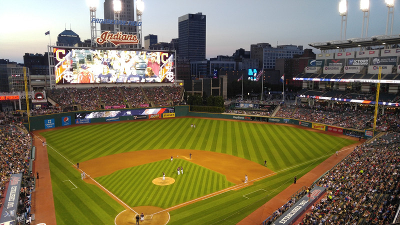 Upper deck at Progressive Field