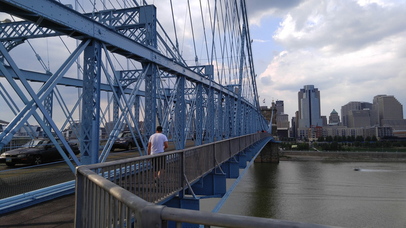 Roebling Bridge to Cincinnati