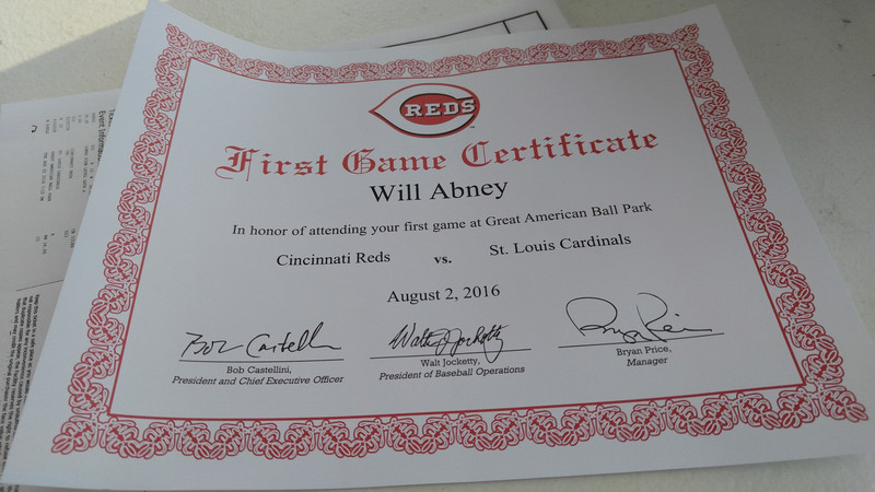 Another stadium, another first-time certificate