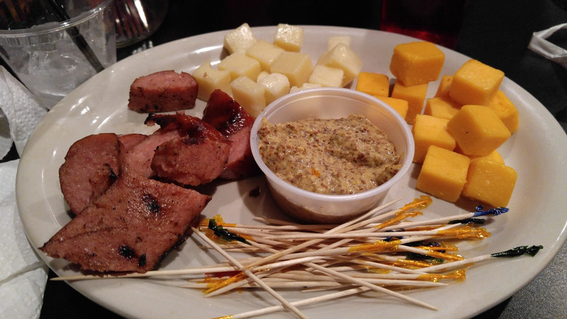 Smoked sausage and cheese - a Memphis specialty