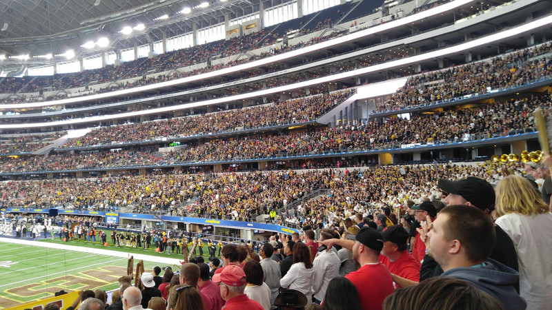 Really surprised at how many WMU fans were at the Cotton Bowl