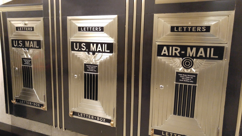 Mail slots at the Chicago Board of Trade