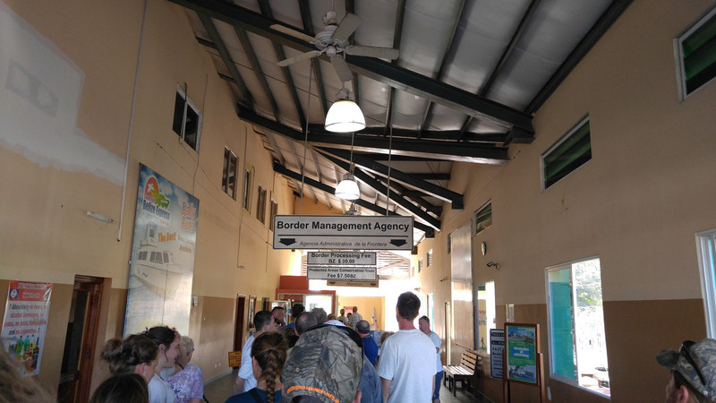 Another interminable wait at Belizean customs/immigration
