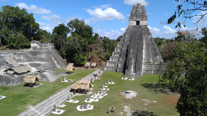 The Great Plaza with the famous temple at Tikal