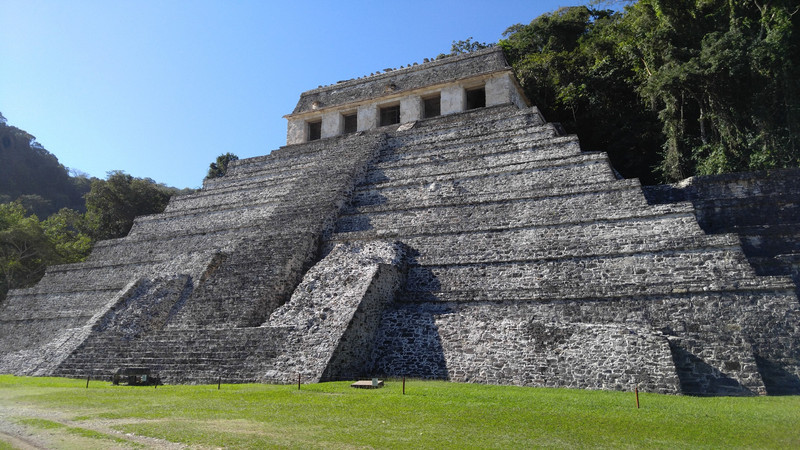 The third building you come to at Palenque, but not climbable