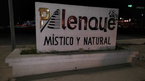 Palenque town at night