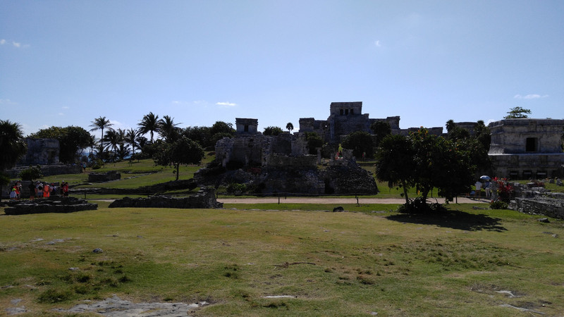 Castillo at the top, a palace in the foreground