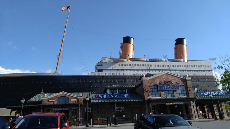 It's hard to miss the Titanic museum