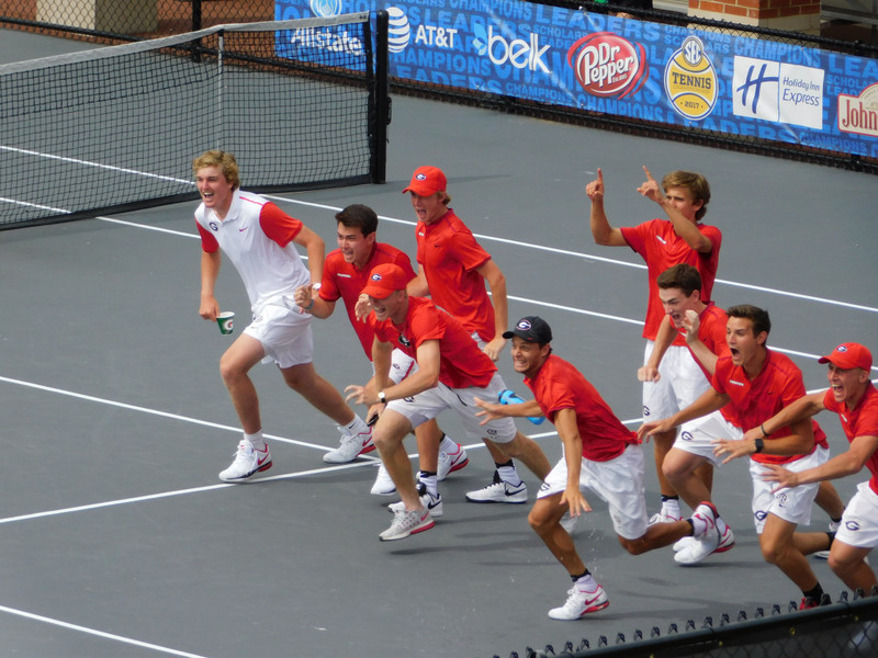 When Emil clinched the match (and the SEC title) for the Dawgs