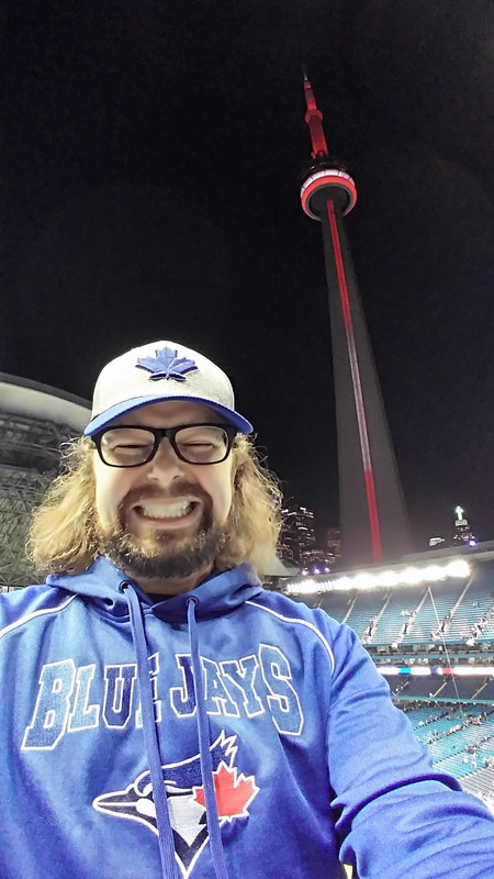 My new Blue Jays swag + the CN Tower got lit up!