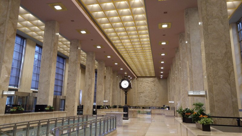 Interior of the Bank of Nova Scotia building - Art Deco