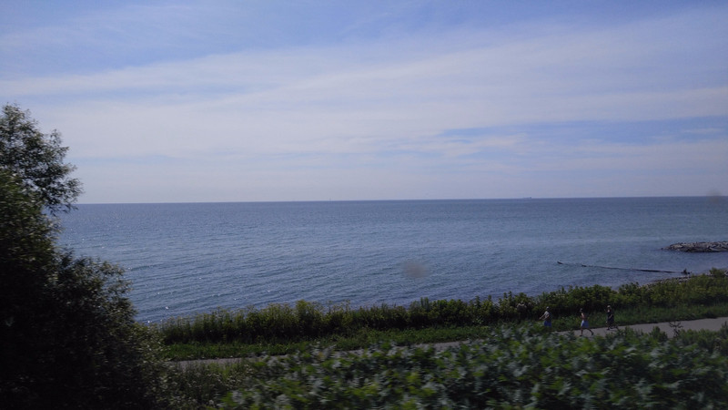 Lake Ontario, from the train