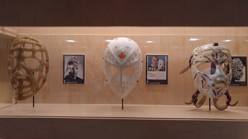 One of the coolest (scariest) things at the hockey exhibit at the Canadian Museum of History