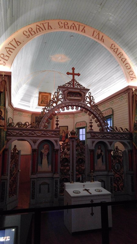 An entire Ukrainian church from western Canada was picked up and moved to the interior of this museum in Gatineau