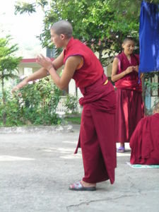 Tenzin debating Tibetan Philosophy