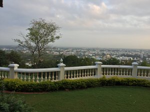 View of Madurai from restaurant veranda