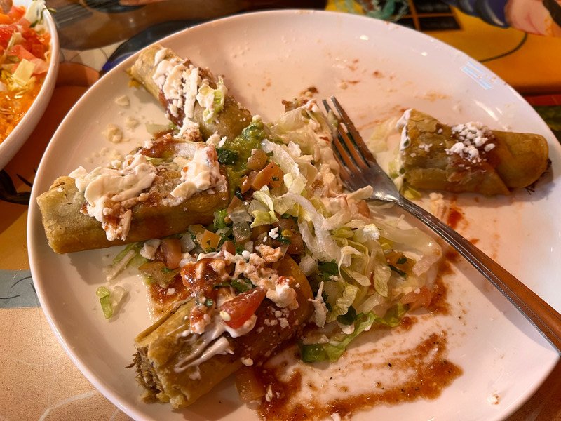 Beef taquitos - I ate half before I remembered to take a picture
