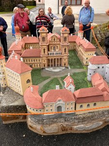 model of the abbey