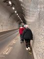 walking the tunnel