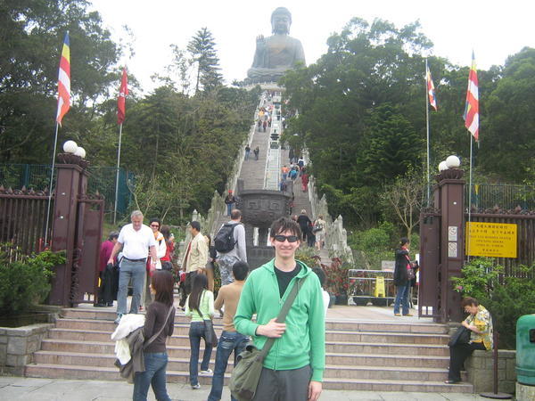 the worlds largest sitting, outdoor bronze buddha and me.