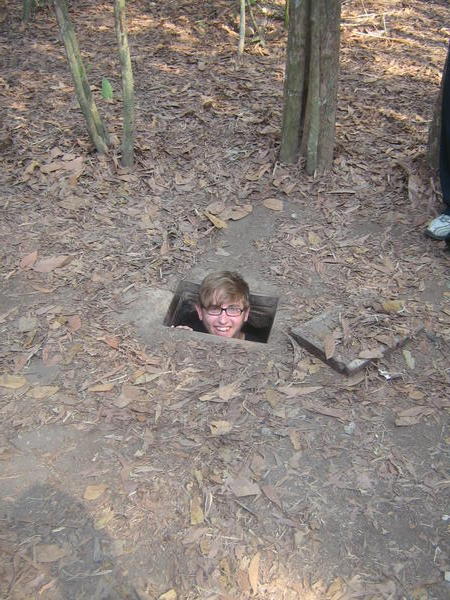 James in a hole.