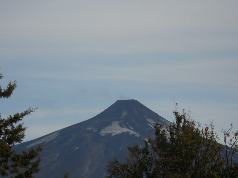 A calmer Villarrica Volcano.