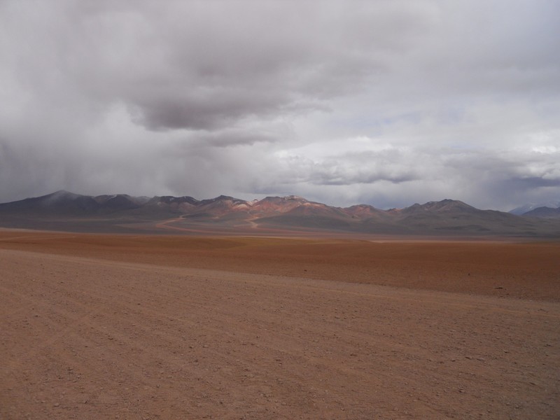 Barren emptiness in the desert.