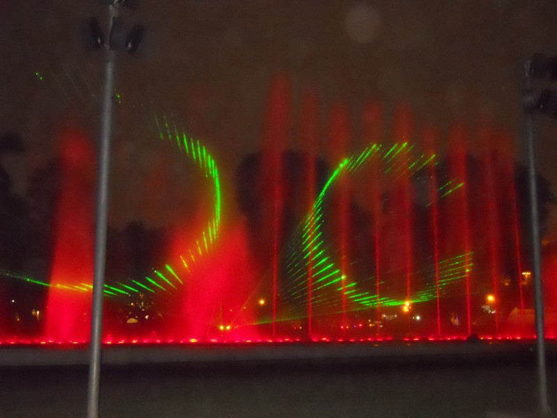 Laser fountain show