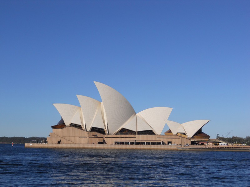 Sydney Opera House, basking in the afternoon sun.