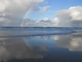 Shelly Beach complete with rainbow