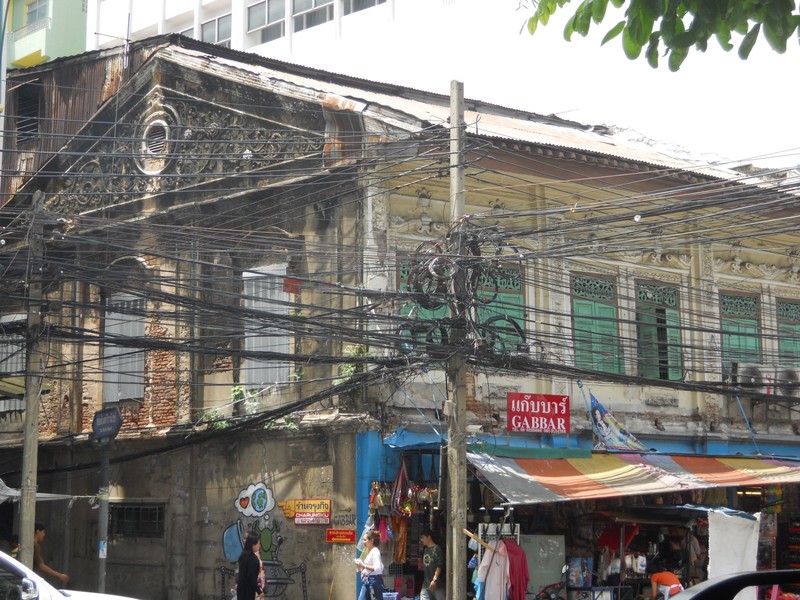 Nice old building and typical SE Asian telephone wires!