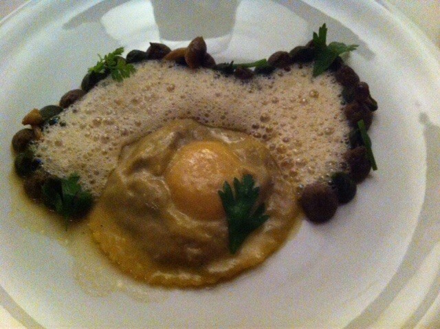 The now legendary mushroom ravioli at Cuisine Gourmet by Nathalie!