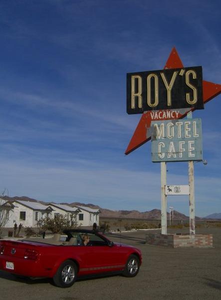 Route 66 - the sign is great but the cafe doesn't exist anymore