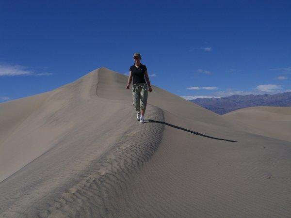 Walking the fantastic Death Valley dunes