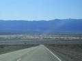 Driving into Death Valley